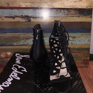 Black studded heels